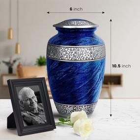 img 1 attached to Large Adult Cremation Urn - SmartChoice Memorial Urn For Human Ashes, Ideal Funeral Burial Urn For Ashes