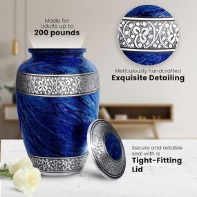 img 2 attached to Large Adult Cremation Urn - SmartChoice Memorial Urn For Human Ashes, Ideal Funeral Burial Urn For Ashes