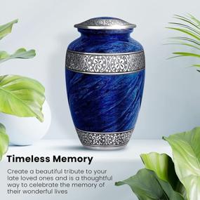 img 3 attached to Large Adult Cremation Urn - SmartChoice Memorial Urn For Human Ashes, Ideal Funeral Burial Urn For Ashes