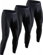 men's compression pants with pocket/non-pocket - 2 or 3 pack - athletic leggings for enhanced performance and recovery логотип