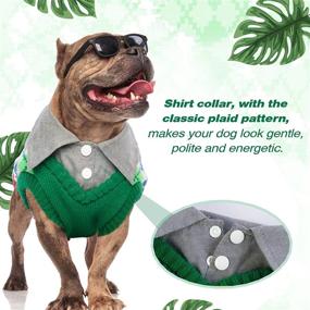 img 1 attached to 🐶 Cozy Dog Sweater Vest: Extra Warm Knitted Shirt for Small-Medium Dogs - Perfect Fall/Winter Cold Weather Pullover Apparel, Ideal Christmas Costume for Both Girl and Boy Pets