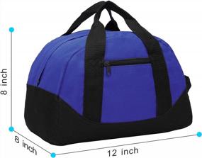 img 2 attached to BuyAgain 12" Small Mini Duffle Bag - Perfect For Travel, Gym & More!