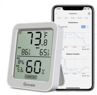 🌡️ govee bluetooth digital hygrometer indoor thermometer: remote monitoring, lcd display, alert notifications, grey logo