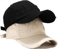 quanhaigou 2 pack unisex baseball cap,dad golf hats,adjustable polo hat for men women logo