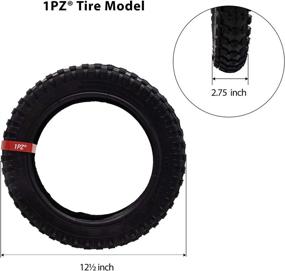 img 1 attached to 🚲 1PZ MX3-T12 Прочная покрышка 12.5x2.75 и внутренняя камера: идеально подходит для MX350, MX400, X-Treme X-560 мини-мотоциклов