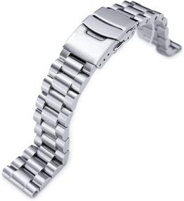 img 4 attached to 💎 Stylish 20mm Straight Stainless Steel Endmill Bracelet - Premium Quality