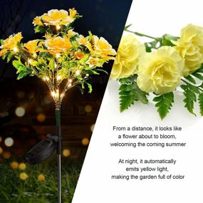 img 2 attached to Decorate Your Garden With Neporal Solar Carnation Flower Lights - Perfect For Outdoor Garden Decorations, Waterproof IP65, Ideal For Yard And Patio - Best Solar Lights For Garden Decor