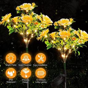 img 3 attached to Decorate Your Garden With Neporal Solar Carnation Flower Lights - Perfect For Outdoor Garden Decorations, Waterproof IP65, Ideal For Yard And Patio - Best Solar Lights For Garden Decor