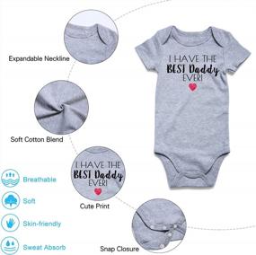 img 3 attached to Unisex Infant Bodysuit 0-18 Months - Lovekider Baby Boys Girls Funny Romper Jumpsuit Short & Long Sleeve Outfit Clothes