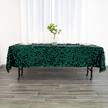 60x102 sequin tablecloth emerald green rectangle sparkle metallic sequence cover for birthday party baby shower wedding - efavormart premium collection logo