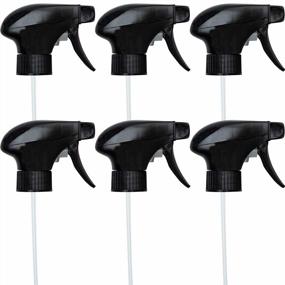 img 4 attached to 6 Pack Of Heavy Duty Spray Nozzle And Mist Sprayer Replacement Parts For Home Use - Fits Standard 8Oz/16Oz Boston Round Bottles With 28/400 Neck - Ideal For Optimal Watering And Cleaning