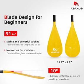 img 3 attached to Abahub 3 Piece Adjustable SUP Paddle - Lightweight Stand-Up Paddle Oars With Aluminum Alloy Shaft And Nylon Blade In Multiple Colors