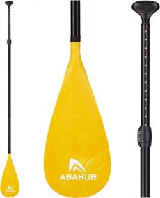 img 4 attached to Abahub 3 Piece Adjustable SUP Paddle - Lightweight Stand-Up Paddle Oars With Aluminum Alloy Shaft And Nylon Blade In Multiple Colors