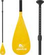 abahub 3 piece adjustable sup paddle - lightweight stand-up paddle oars with aluminum alloy shaft and nylon blade in multiple colors logo