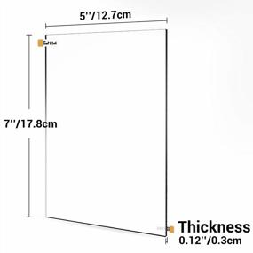 img 3 attached to Clear And Protective Acrylic Sheets For DIY And Display Projects - 5"X7", 0.118"/3Mm Thick - Pack Of 4