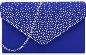 img 4 attached to Milisente Evening Envelope Clutches Shoulder Women's Handbags & Wallets ~ Clutches & Evening Bags