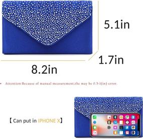 img 2 attached to Milisente Evening Envelope Clutches Shoulder Women's Handbags & Wallets ~ Clutches & Evening Bags