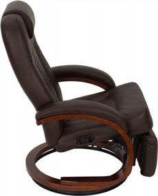 img 1 attached to Revamp Your RV With Nash 28 Euro Chair Recliner In Chestnut - Modern Design RV Furniture With Swivel Base And Reclining Functionality (1 Chair)