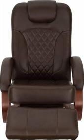 img 3 attached to Revamp Your RV With Nash 28 Euro Chair Recliner In Chestnut - Modern Design RV Furniture With Swivel Base And Reclining Functionality (1 Chair)