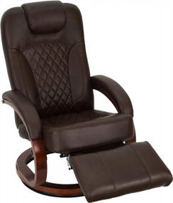 img 2 attached to Revamp Your RV With Nash 28 Euro Chair Recliner In Chestnut - Modern Design RV Furniture With Swivel Base And Reclining Functionality (1 Chair)