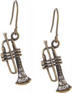 antique bronze musical instrument dangle earrings by spinningdaisy logo