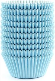 img 4 attached to 🧁 Eoonfirst Light Blue Valentine's Day Party Cupcake Liners - Pack of 200 Standard Size Baking Cups