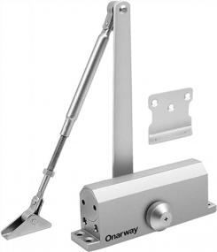 img 4 attached to Automatic Door Closer Adjustable For Residential & Light Commercial Use - Onarway, Easy Install 99-132 Lbs