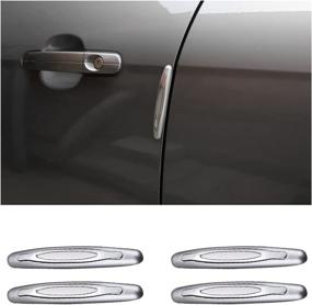 img 4 attached to 🚗 BLAU GRUN 4PCS Car Side Door Edge Protector Strips, PVC Anti-Scratch Car Door Edge Guards, Auto Anti-Collision Strip Sticker, Car Door Edge Protection Trim Stickers for Most Cars - Gray