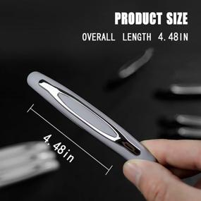 img 3 attached to 🚗 BLAU GRUN 4PCS Car Side Door Edge Protector Strips, PVC Anti-Scratch Car Door Edge Guards, Auto Anti-Collision Strip Sticker, Car Door Edge Protection Trim Stickers for Most Cars - Gray