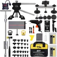 fly5d complete pdr tools: professional paintless dent removal kit with 37pcs pull tabs - auto dent repair for metal surfaces logo