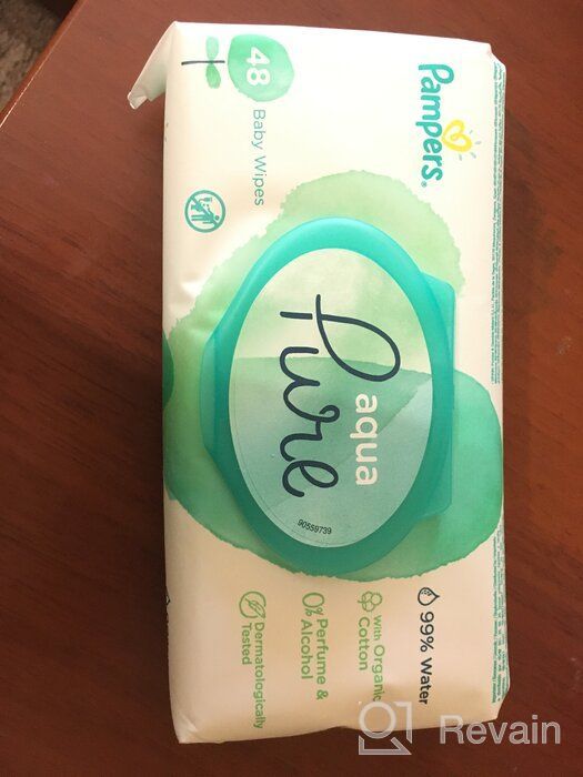img 1 attached to Pampers Aqua Pure Wipes: Four-Pack for Gentle and Effective Baby Care review by Pornthip Pornthip ᠌