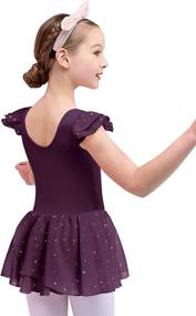 img 3 attached to 👗 Boyoo Ruffle Sleeve Leotard: Sparkle up Girls' Clothing with Active Style