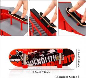img 3 attached to Дайте волю своему внутреннему скейтеру с набором рамп KETIEE Finger Skate Park - Style D