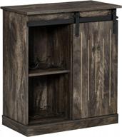 get organized and entertain in style with homcom's industrial sideboard storage cabinet and wine rack in grey logo