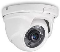 full hd 1080p 2.0mp outdoor/indoor dome camera with night vision up to 60ft, 6 infrared leds and ir cut filter. metal housing. ideal for tvi and hybrid security camera systems and dvrs. (white) logo