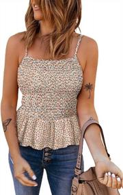 img 4 attached to EVALESS Women'S Cute Cropped Tank Tops Sleeveless Shirts For Summer, Dressy Or Casual Blouses