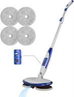 gobot cordless electric mop: dual spin mopheads, spray water tank, led headlight - ideal for hardwood & tile floors logo