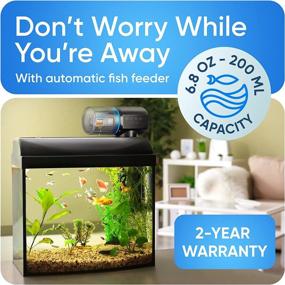 img 2 attached to 🐠 FISHNOSH 2022: Automatic Fish Feeder with Timer for Small Tanks, Big Aquariums & Pond – Battery-Operated Feeders for Goldfish, Koi & More!