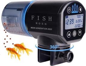 img 4 attached to 🐠 FISHNOSH 2022: Automatic Fish Feeder with Timer for Small Tanks, Big Aquariums & Pond – Battery-Operated Feeders for Goldfish, Koi & More!