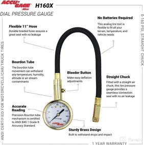 img 1 attached to Accu Gage Tire Pressure Guage Straight Tools & Equipment