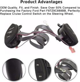 img 3 attached to SW-5928 Cruise Control Switch Kit for Ford 1998-2003 Ranger, 2001-2005 Explorer Sport Trac, F150, Mercury Mountaineer, Mazda B3000 - Replaces F87Z-9C888-BB - Enhanced SEO