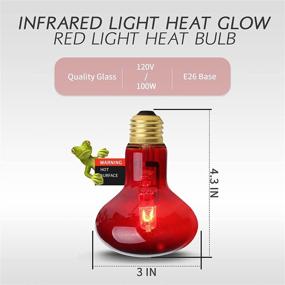 img 3 attached to Light Heating Infrared Reptile Amphibian Reptiles & Amphibians