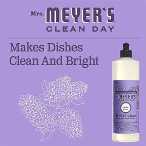 img 1 attached to 🌸 Mrs. Meyer's Clean Day Dishwashing Liquid Dish Soap, Lilac Scent, 16 oz Bottle - Cruelty-Free Formula