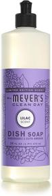 img 3 attached to 🌸 Mrs. Meyer's Clean Day Dishwashing Liquid Dish Soap, Lilac Scent, 16 oz Bottle - Cruelty-Free Formula