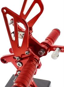 img 3 attached to Upgrade Your Ride with Sunrivery Motorcycle Rearsets Footpegs for Top Suzuki Models 1996-2014