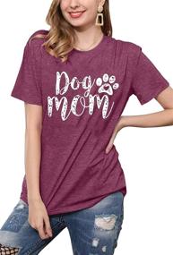 img 2 attached to Tshirts Women Graphic Sleeve Green Dog Dogs best in Apparel & Accessories