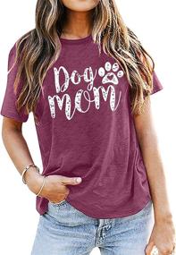 img 3 attached to Tshirts Women Graphic Sleeve Green Dog Dogs best in Apparel & Accessories