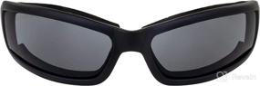 img 1 attached to 🕶️ Stray Cats Motorcycle Glasses Sunglasses Set of 3 - Smoked, Clear, Yellow Lens, Anti Fog Coating, Foam Padded, UV400 - New Arrival with $48.00 MSRP!