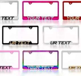 img 4 attached to Customized 3D Metal License Plate Holder - Complete Edition