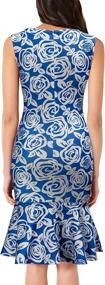 img 1 attached to FORTRIC Sleeveless Fishtail Floral Casual Women's Clothing : Dresses